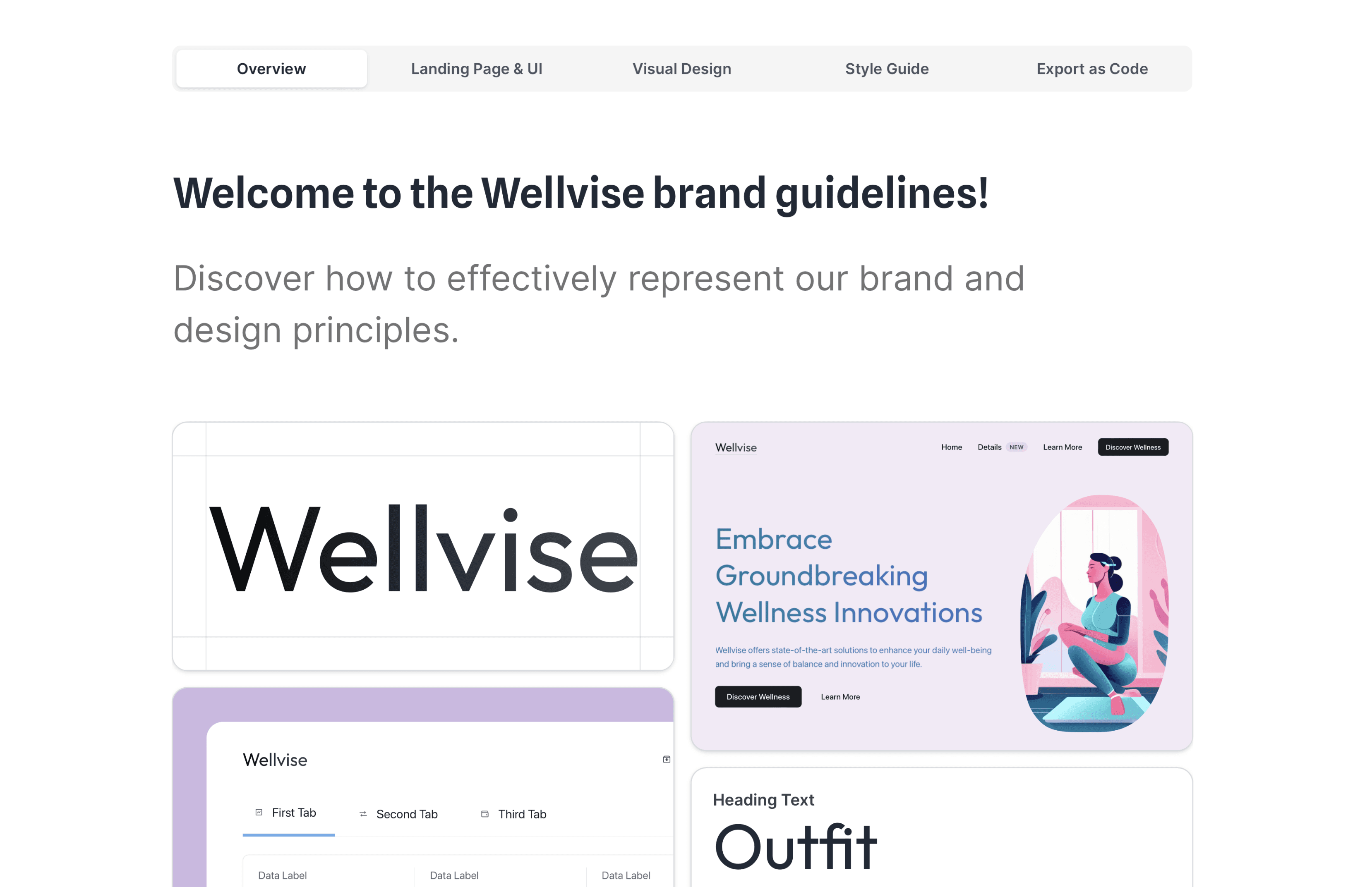 Example of a brand design generated using Duotone